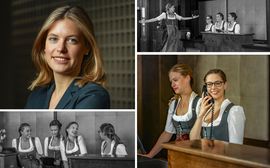 A photo collage of the front office heads of Marias Platzl having fun together