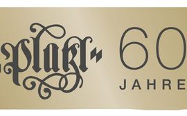 Logo for the "60 years of Platzl Hotel" anniversary.